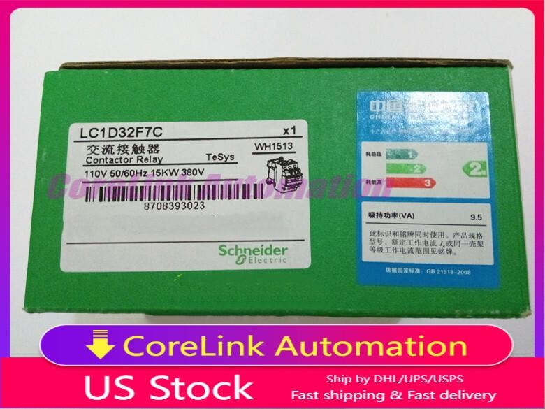 Schneider LC1D32F7C Telemecanique Contactor 32A 110V AC New In Box US Free TAX