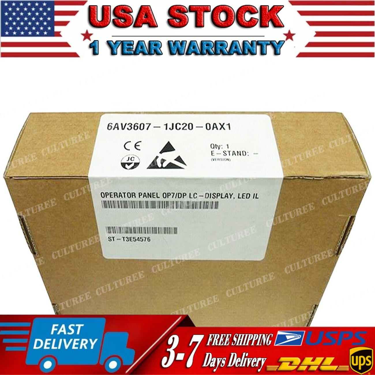 6AV3 607-1JC20-0AX1 NEW SIEMENS 6AV3607-1JC20-0AX1 S7 M7 OP7/DP Operator Panel