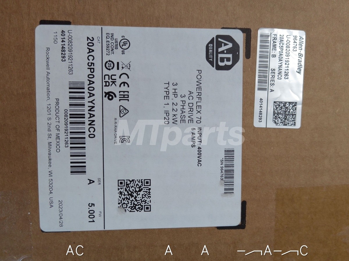 Surplus 1× Allen-Bradley 20AC5P0A0AYNANC0 New US Seller