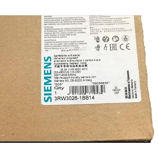 1PC New Siemens 3RW3026-1BB14 Soft Starter Expedited Shipping 3RW30261BB14