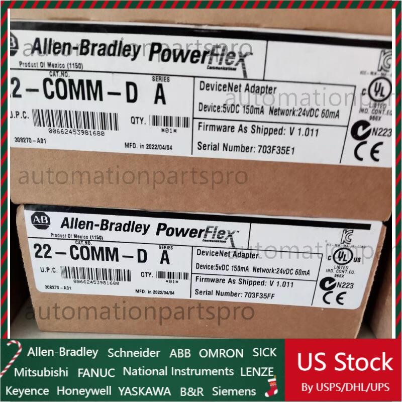 New IN BOX AB 22-COMM-D Powerflex Devicenet Adapter Module Series A FAST SHIP