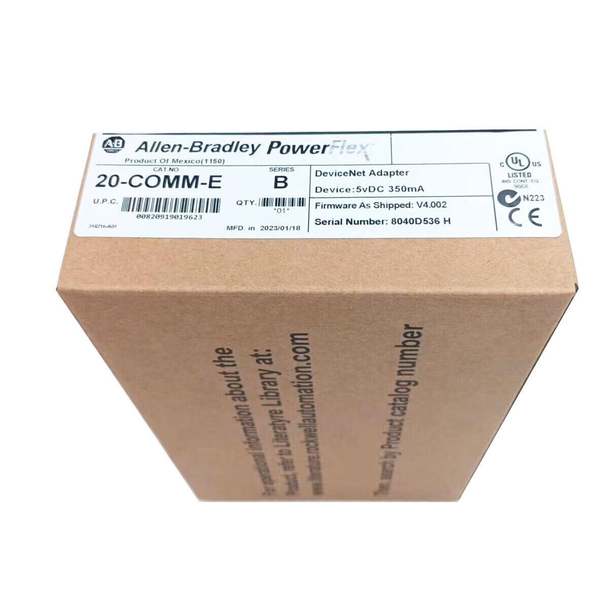 Factory Sealed Allen Bradley 20-COMM-E SER B Ethernet / IP Adaptor US Free Tax