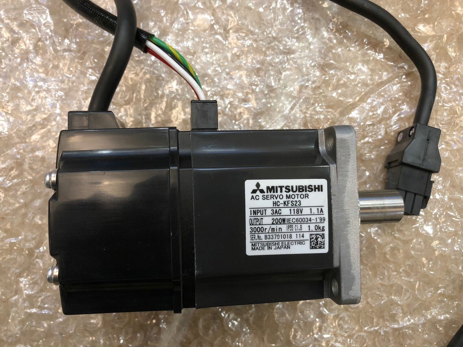 1PC 1PCS HC-KFS23 200W AC Servo Motor USED MITSUBISHI Tested