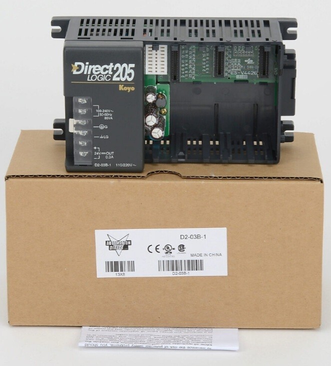 Direct LOGIC D2-03B-1 ONLY base, series, external 110-220VAC