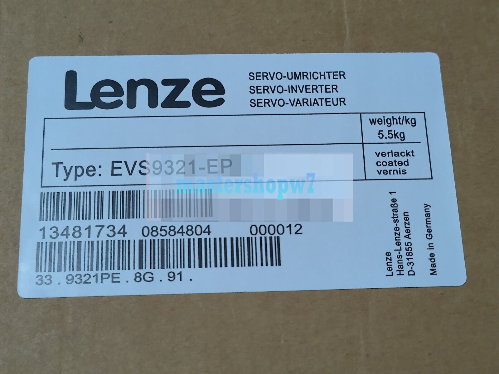 EVS9321-EP IPCS New Sealed Original Lenze EVS9321-EP Servo Inverter