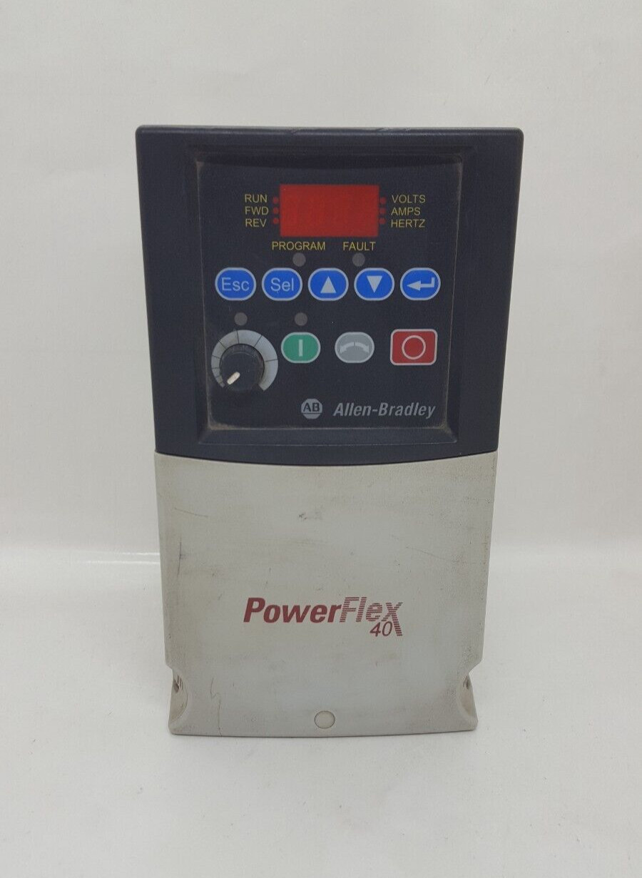 ALLEN BRADLEY 22B-D2P3N104 POWERFLEX 40 AC DRIVE 0.75KW/1.0 HP SERIES A