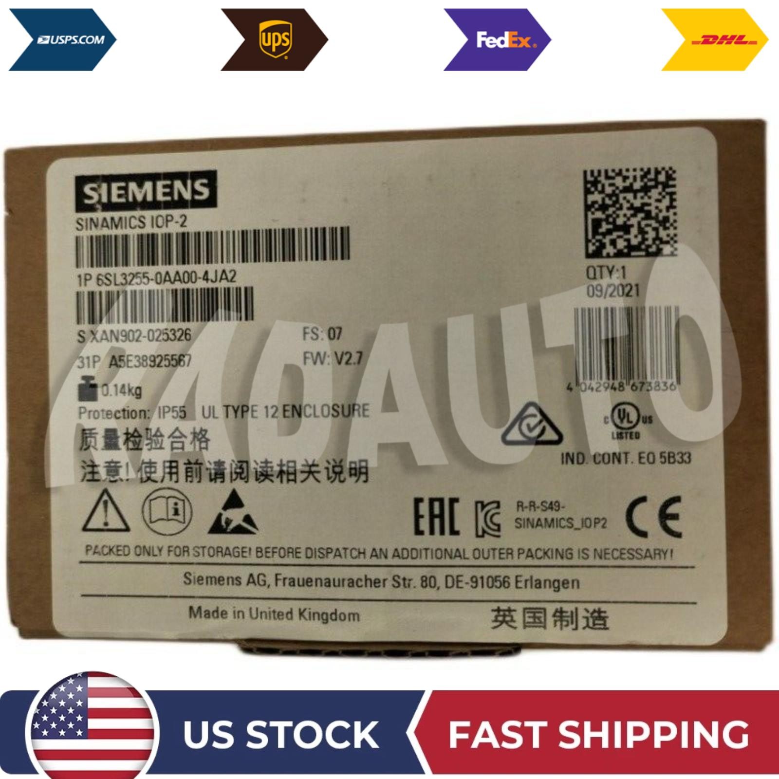 New Siemens 6SL3255-0AA00-4JA2 6SL32550AA004JA2 G Intelligent Operator Panel