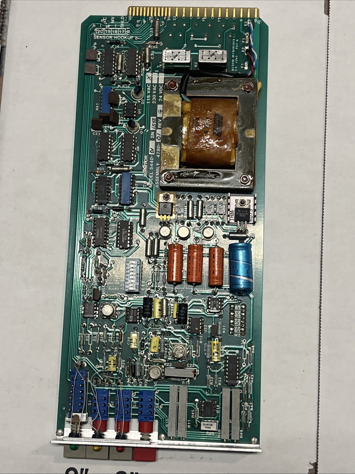 Motorola 5440 TC Monitor Module 5440-01 Assembly 4780-01 Rev G 230VAC 24VDC