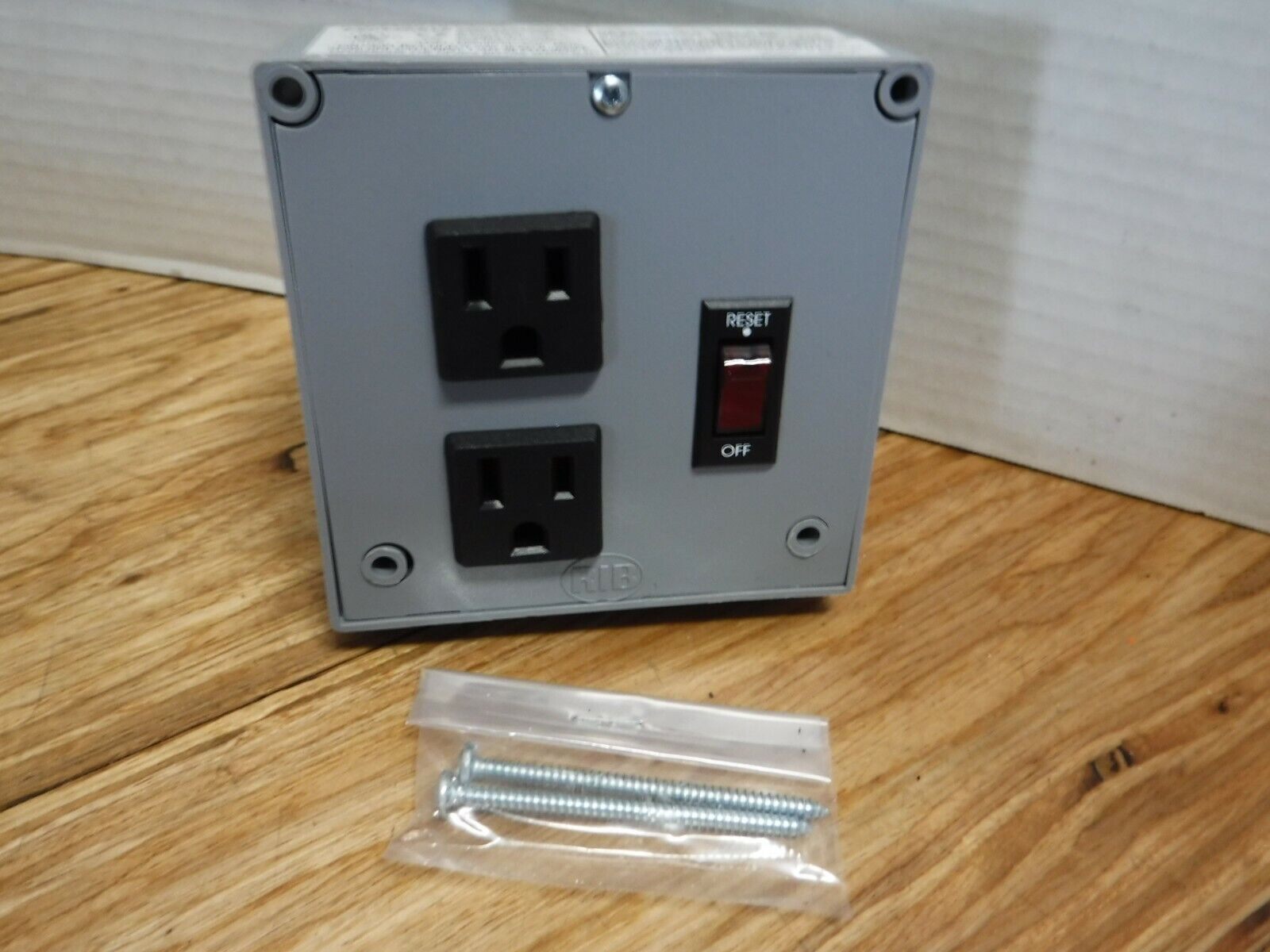 RIB PSPT2RB10 Safety Outlet control panel 10 amp ON/OFF SWITCH