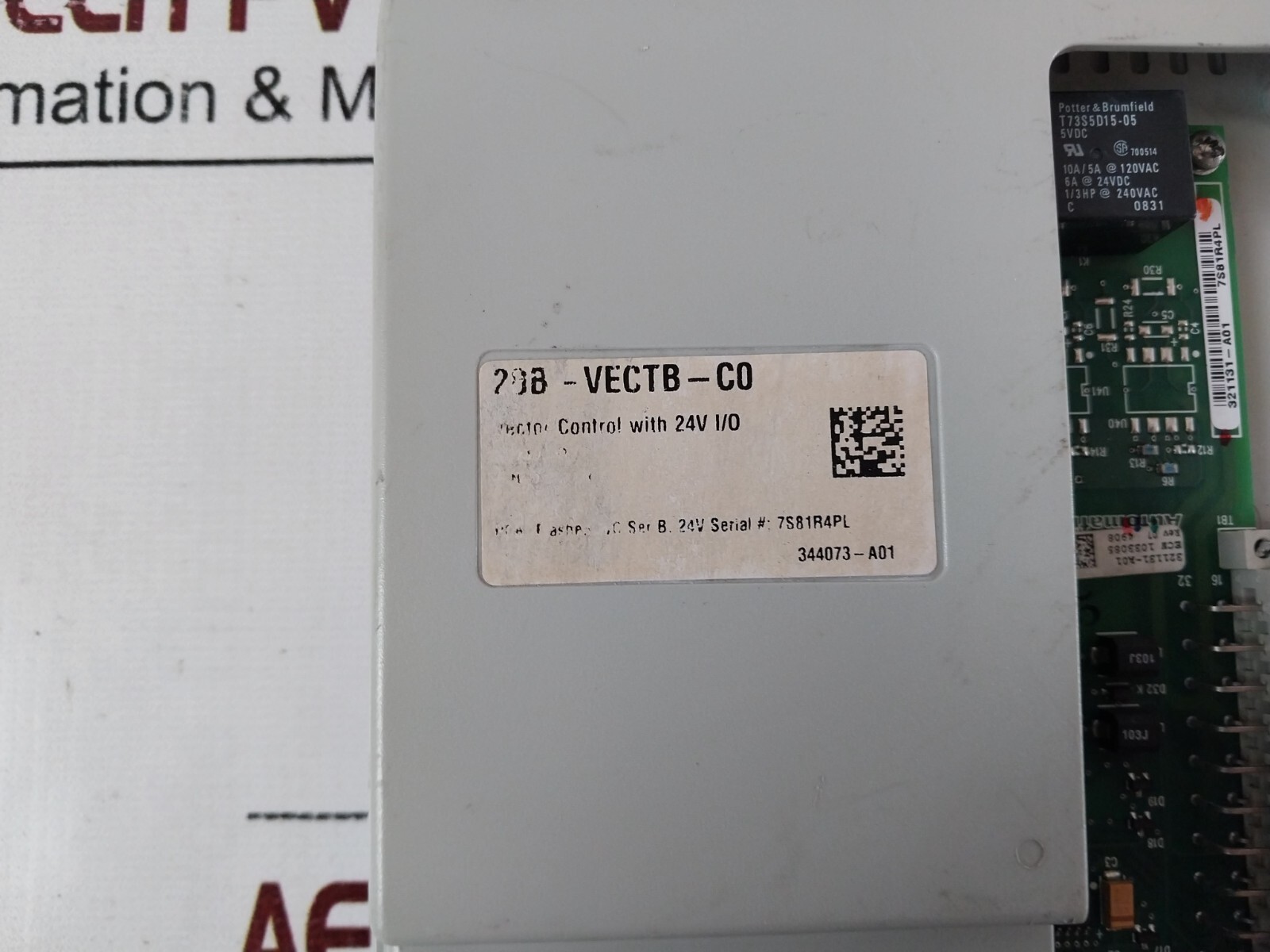 Allen bradley 20b-vectb-c0 vector control with 24v i/o