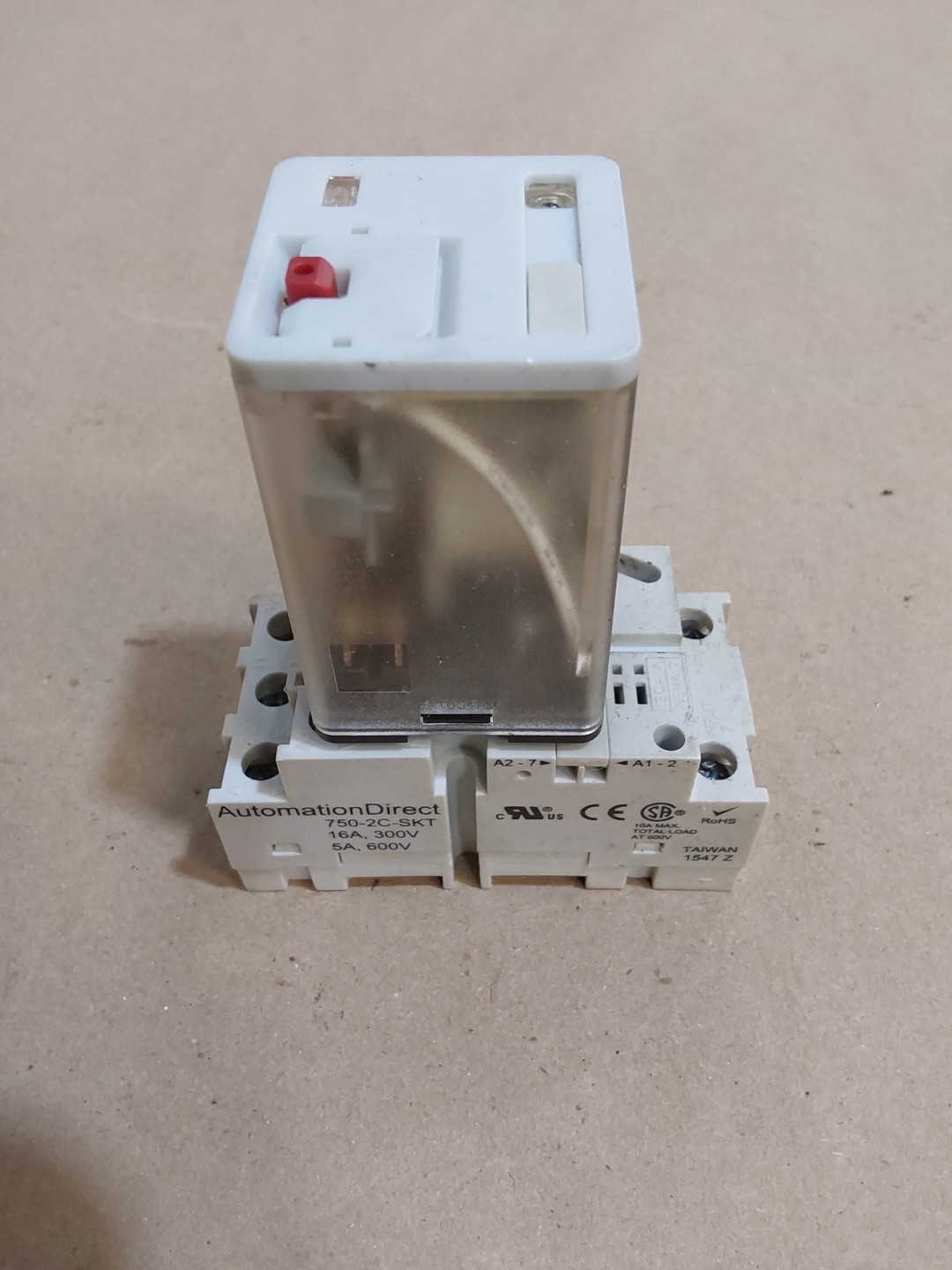 AUTOMATION DIRECT 750-2C-SKT Relay Socket Base with 750-2C-120A RELAY