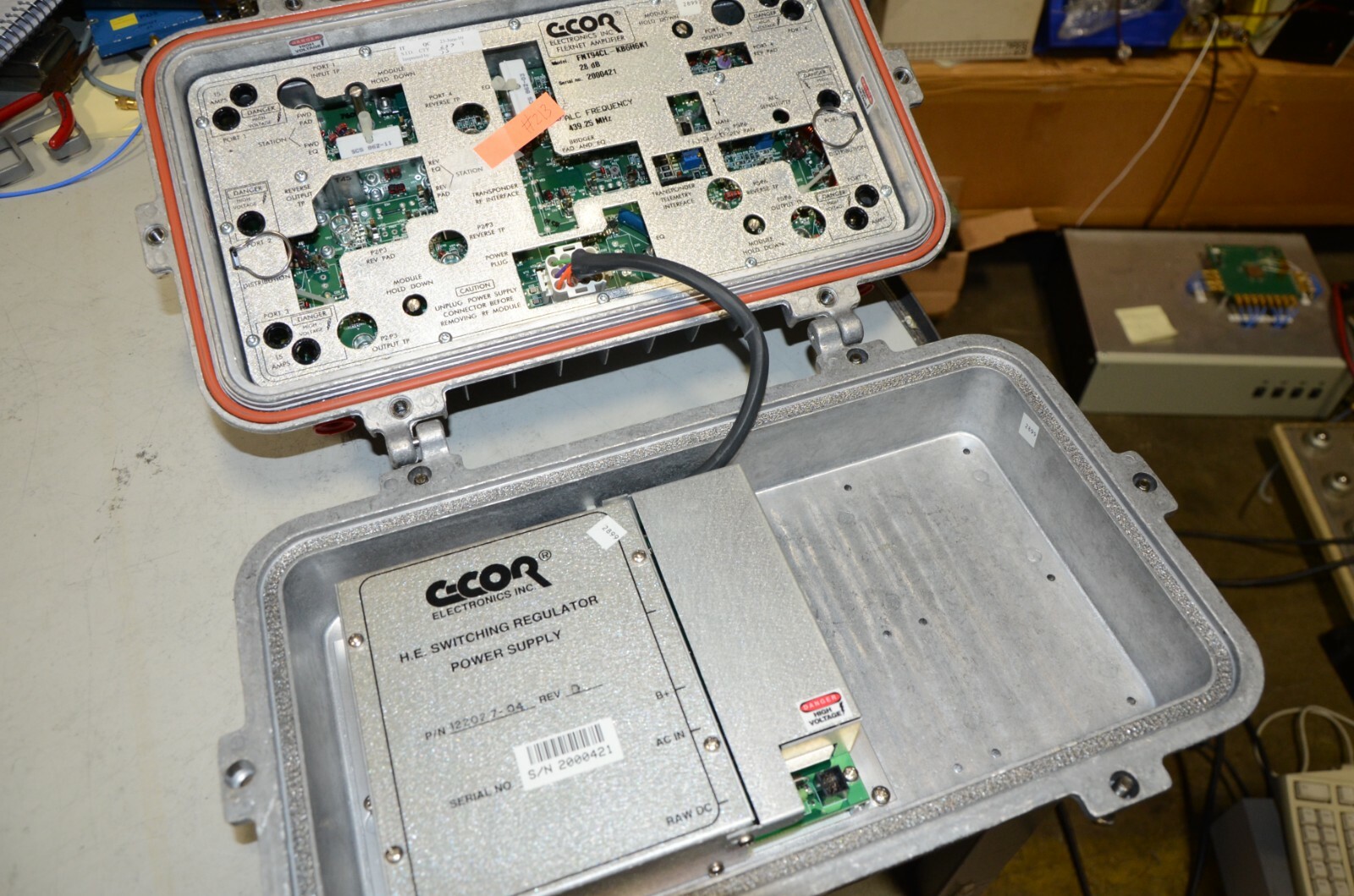 C-Cor FNT94CL-KB6H6K1 900 Series Flexnet Trunk Node 439.25 Mhz ALC Frequency