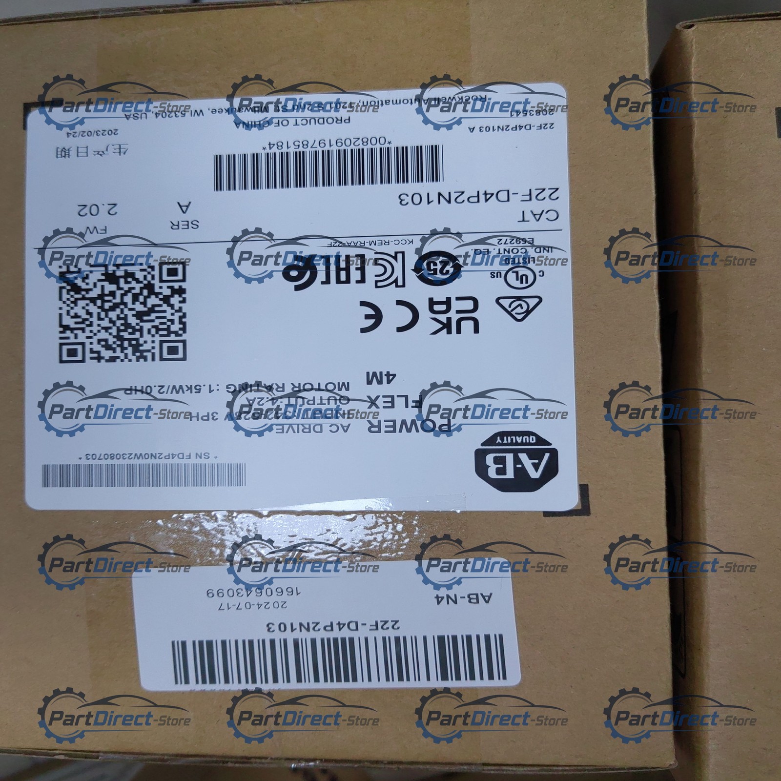 New 22F-D4P2N103 4M 1.5 kW 2 HP AC Drive
