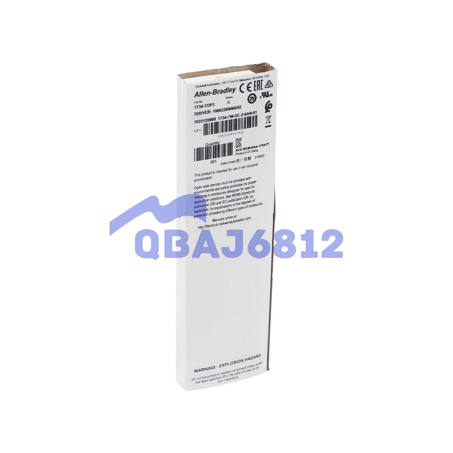 NEW Allen Bradley 1734-TOP3 POINT I/O Terminal Base AB 1734TOP3