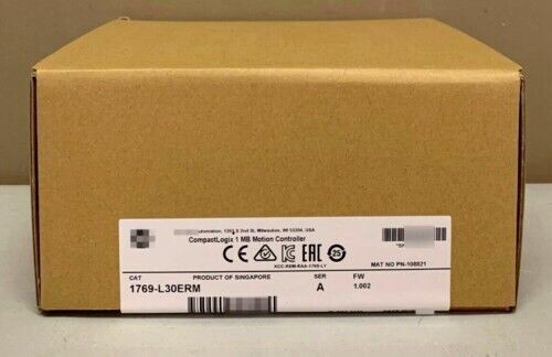 New Factory Sealed AB 1769-L30ERM / A CompactLogix 1MB Motion Controller