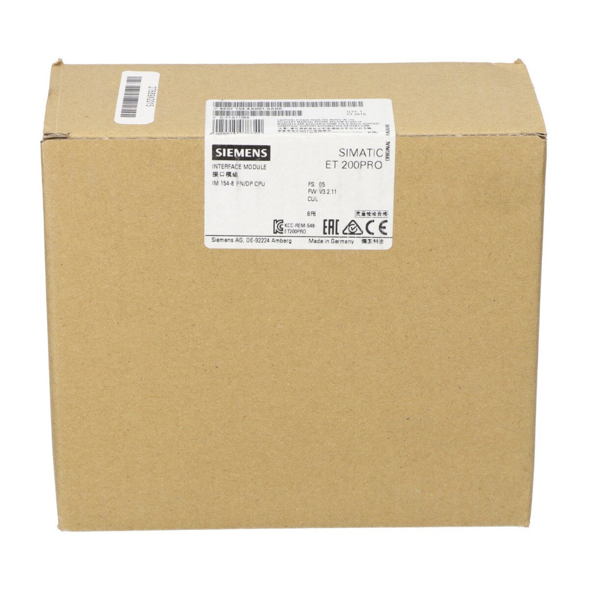 Siemens 6ES7154-8AB01-0AB0 SIMATIC DP IM154-8 PN/DP CPU New NFP Sealed
