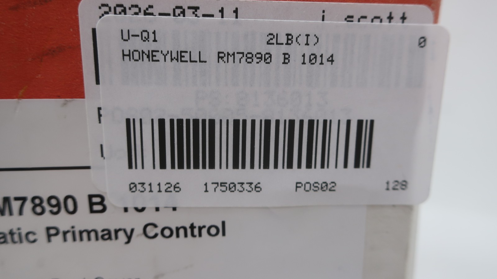 Honeywell RM7890 B 1014 Burner Controller 120v-ac