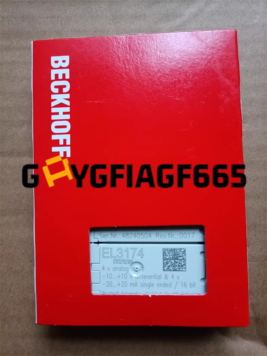 New BECKHOFF EL3174 Programmable Logic Controller Module DHL Express us free tax