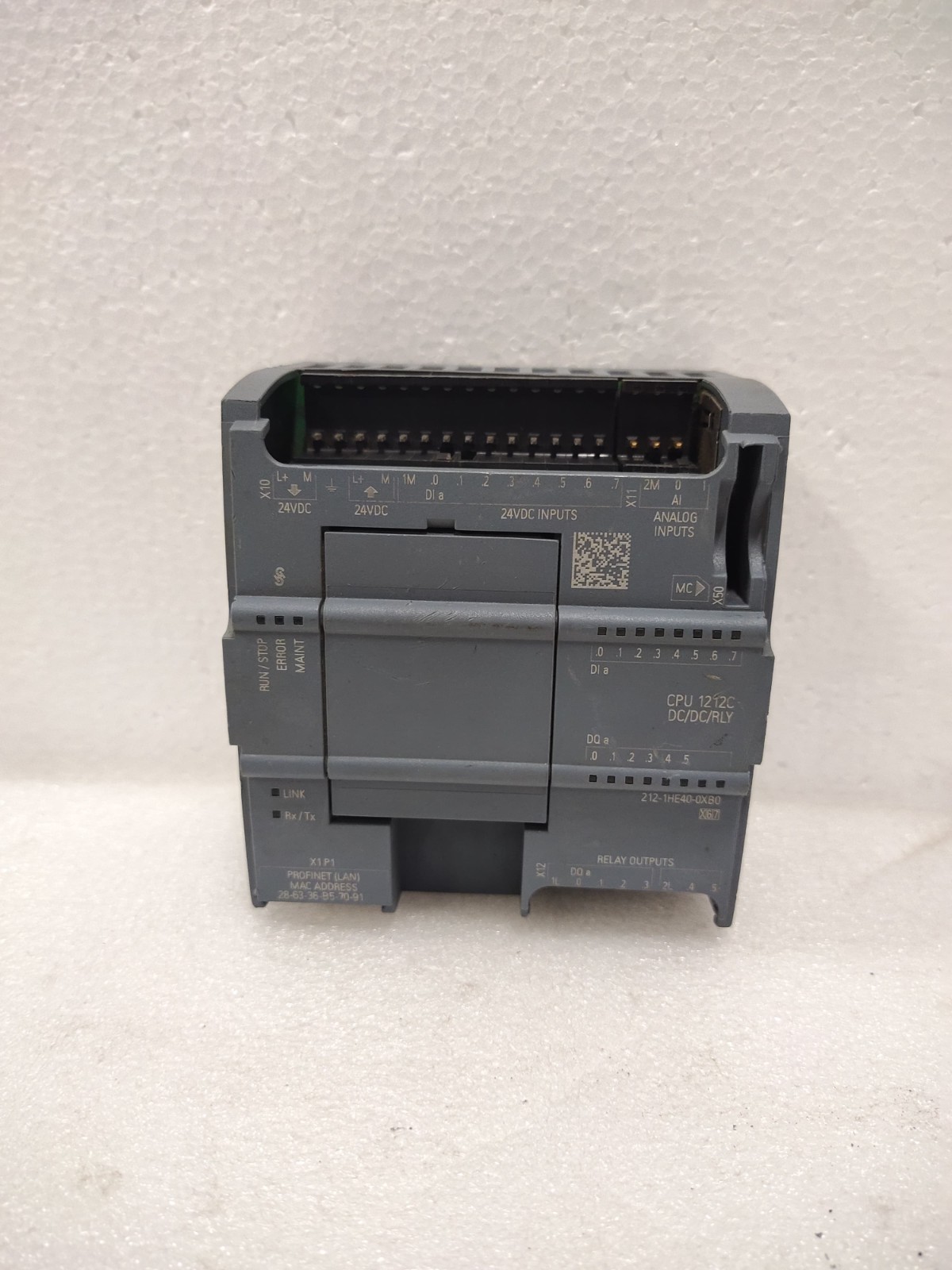 SIEMENS SIMATIC S7-1200, CPU 1212C, Compact CPU, DC/DC/DC 6ES7212HE400XB0