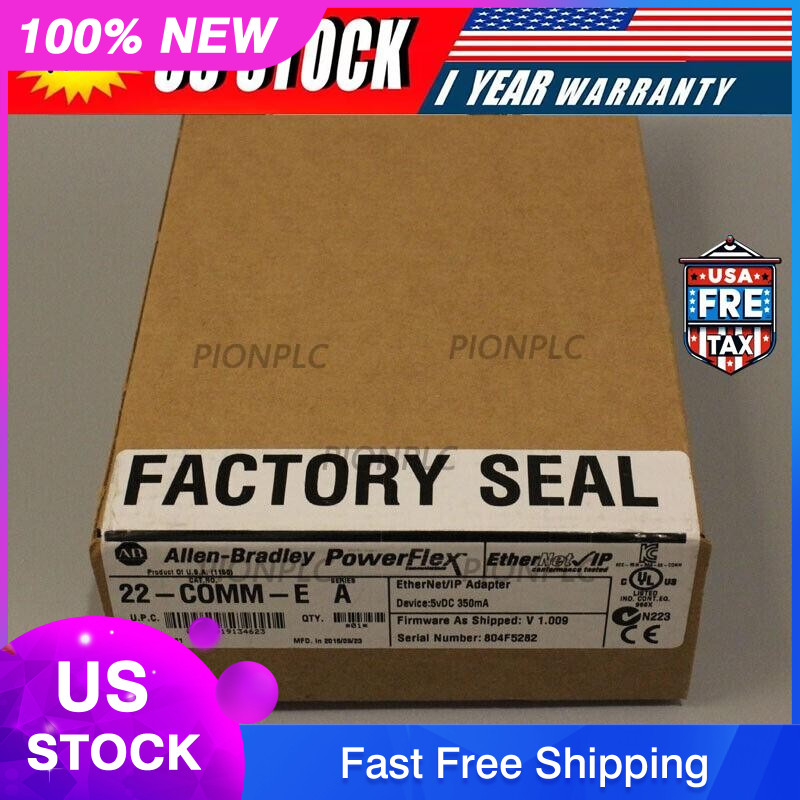 New Factory Sealed Allen-Bradley 22-COMM-E / A Ethernet/IP Comm Adapter 22COMME