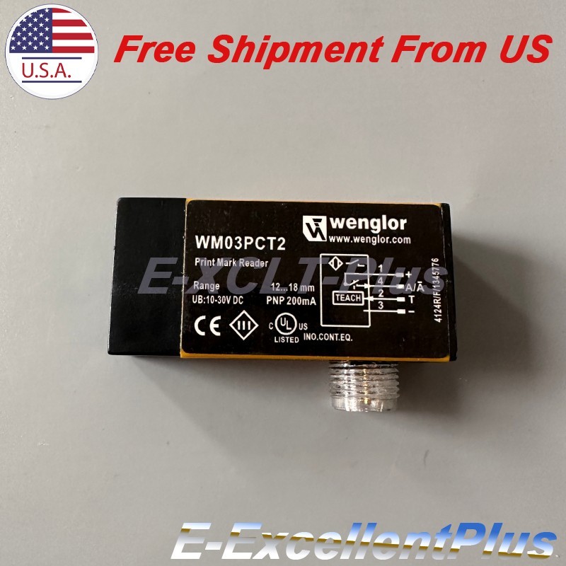 For Wenglor WM03PCT2 Photoelectric Sensor Switch 10-30V PNP 4Pin 200mA USA Stock