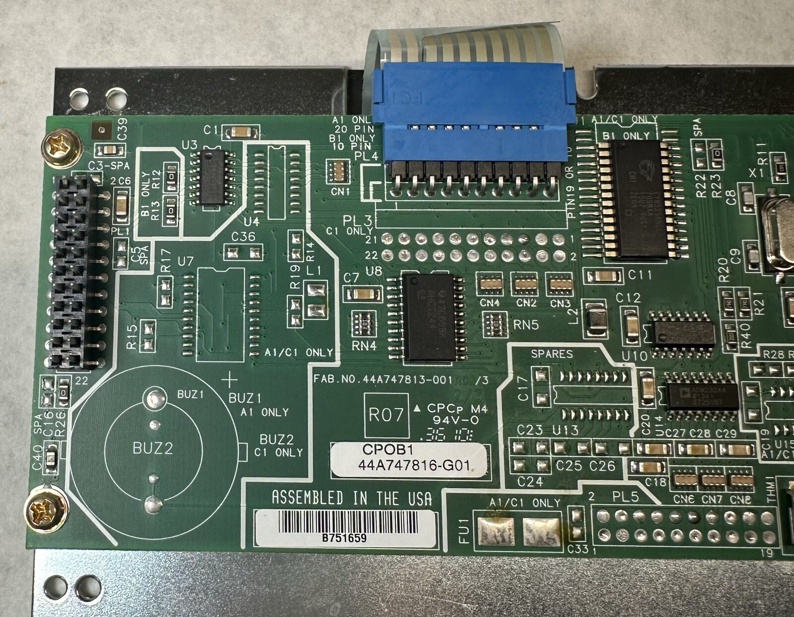 GE / General Electric IC752SPL013-BB Keypad Assembly Board