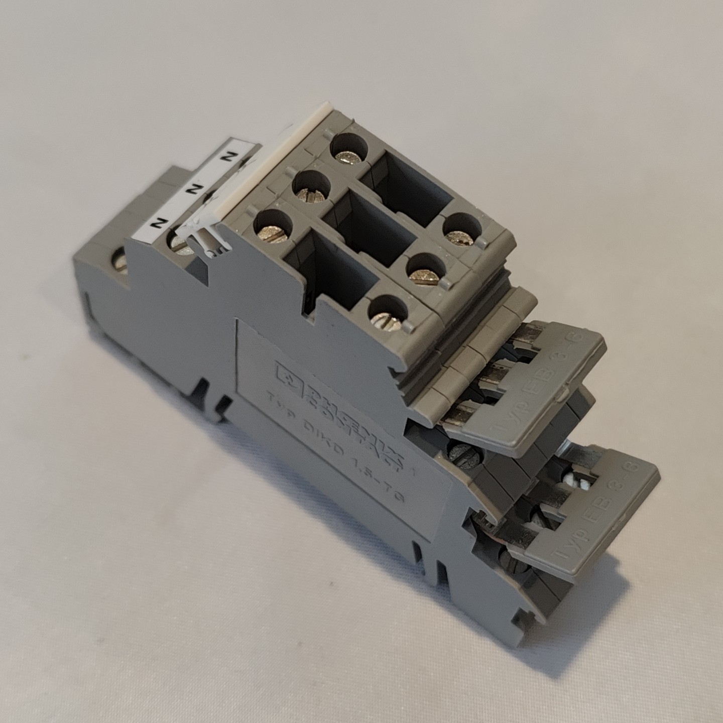 Lot of 3 Phoenix Contact DIKD-1.5 Terminal Block