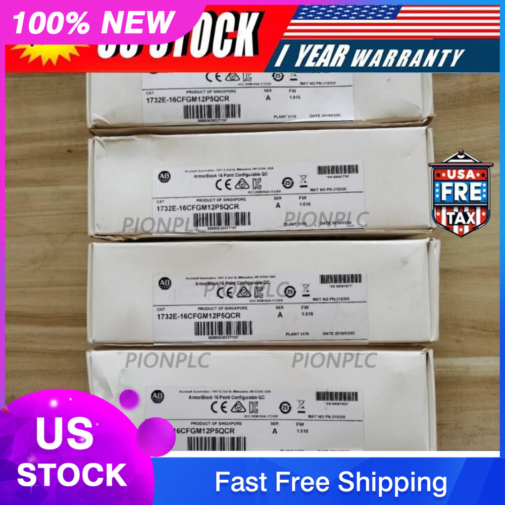 New Sealed Allen Bradley 1732E-16CFGM12P5QCR ArmorBlock 16 Point I/O