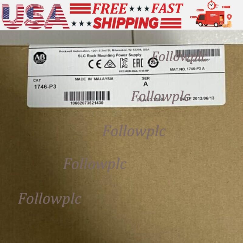 New Factory Sealed AB 1746-P3 SLC 500 Power Supply Module 1746P3 US Free Tax