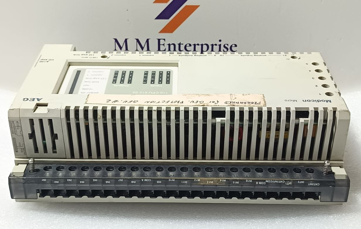AEG 110 CPU 612 03 MODICON MICRO A120 PLC CONTROLLER