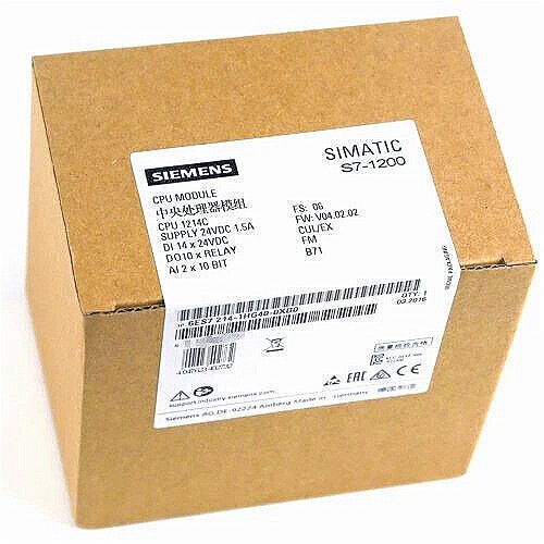 NEW Siemens S7-1200 PLC CPU 1214C, 6ES7214-1HG40-0XB0, 6ES72141HG400XB0