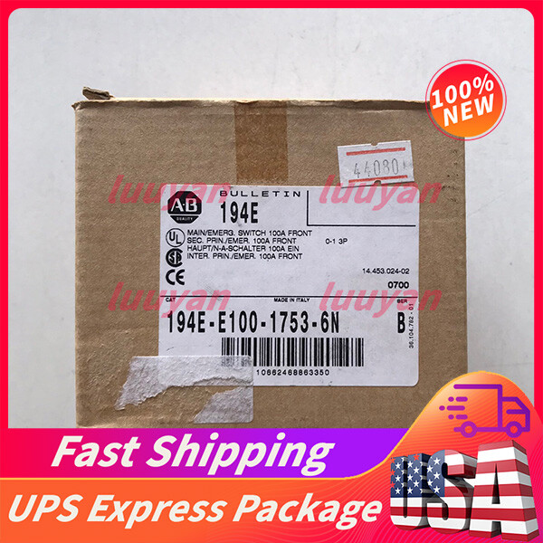 New 194E-E100-1753-6N AB 100 A 194E Load Switch Free Shipping 194EE10017536N