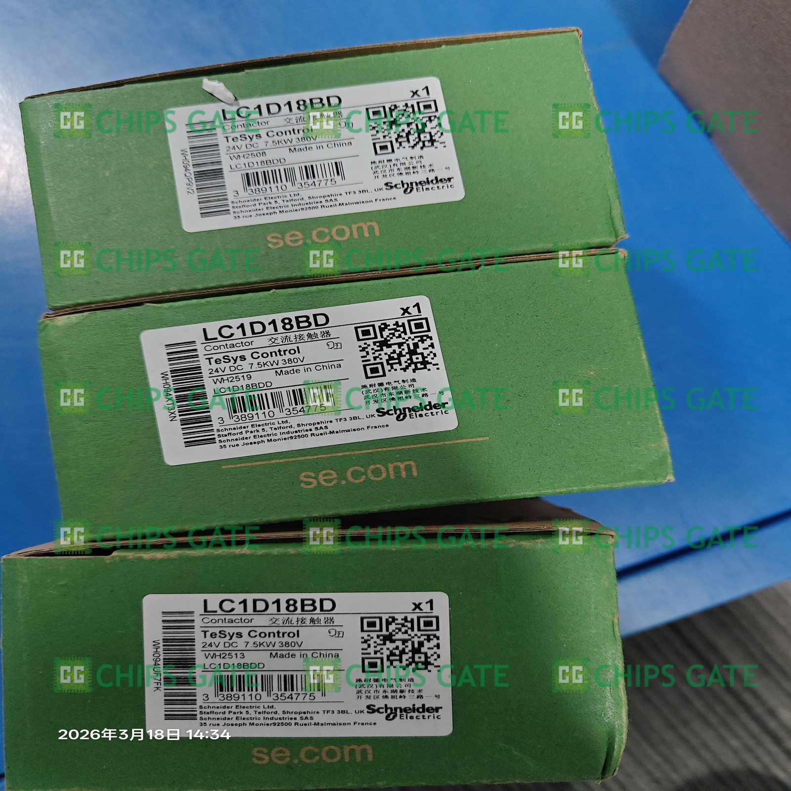1PCS NEW IN BOX Schneider DC Contactors LC1D18BD Fast Ship