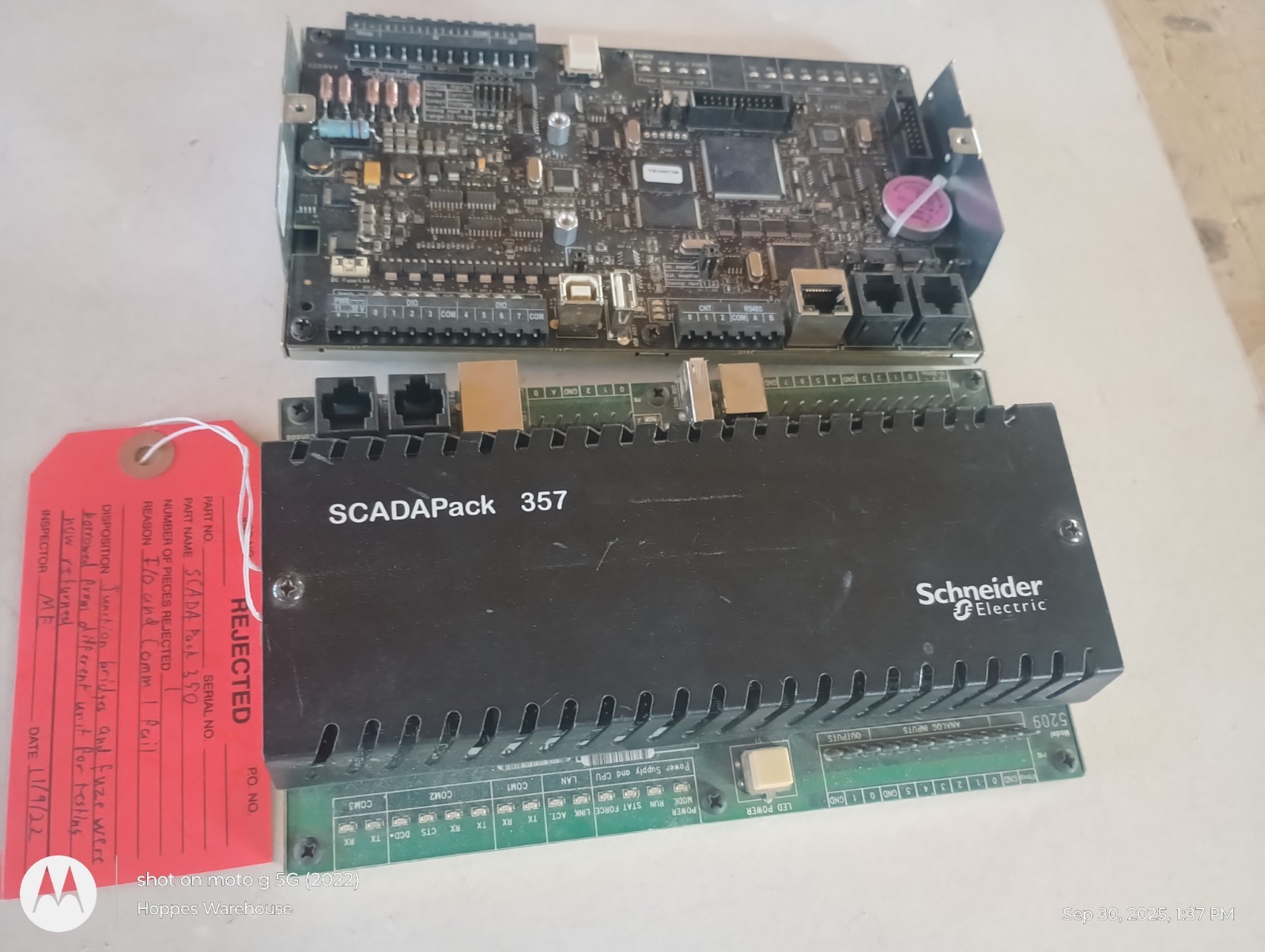 Control Microsystems SCADAPack 357, TBUP359 For Parts Or Repair