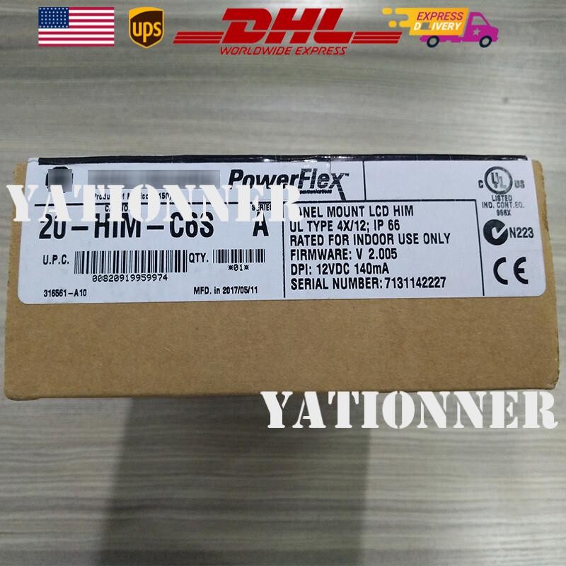 20-HIM-C6S Panel Mount LCD Motor Control 20HIMC6S New Allen-Bradley US Free Tax