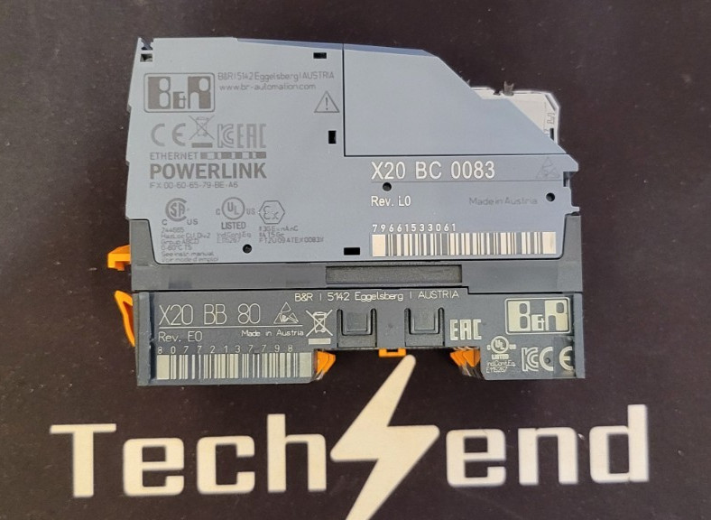 B&R Industrial Automation X20 PLC System Lot: X20BC0083, X20DI8371, X20DO8322 &