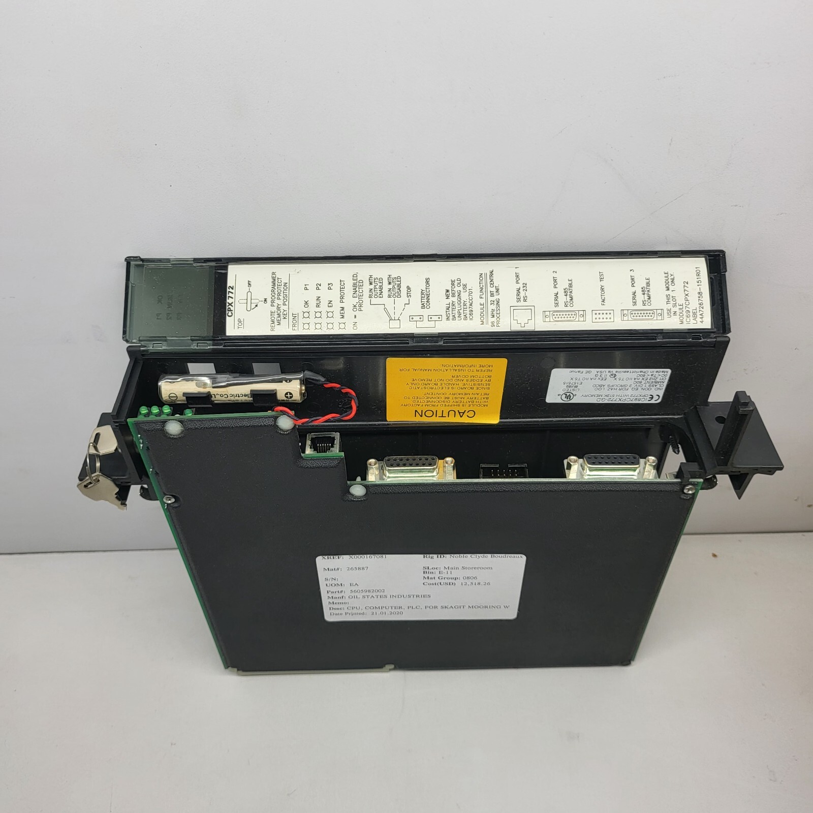GE FANUC IC697CPX772-GD CENTRAL PROCESSING UNIT FREE FAST SHIP