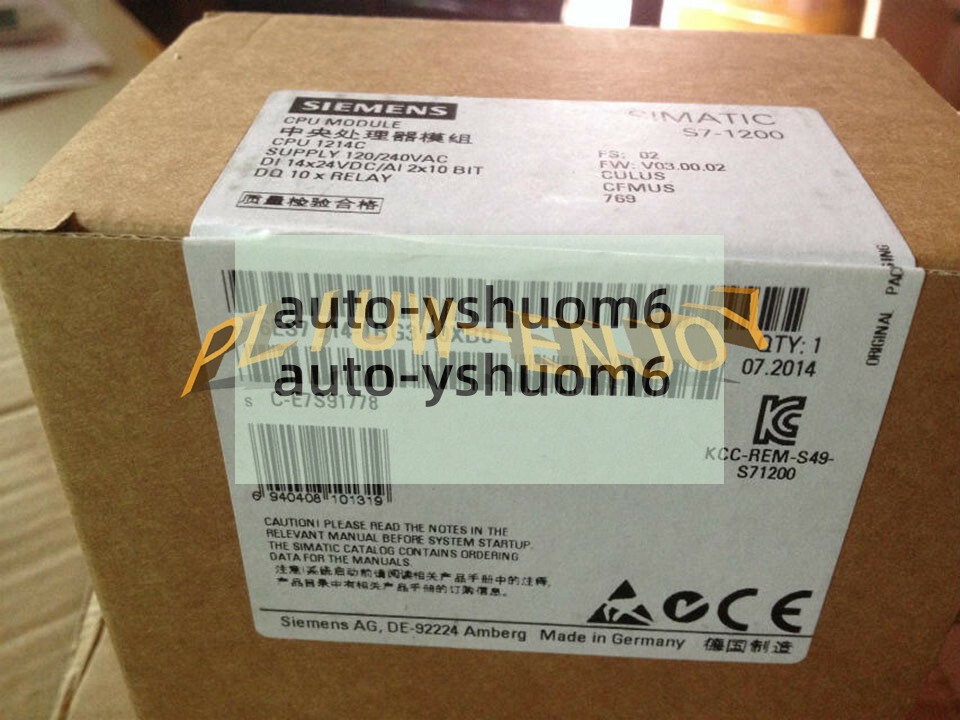 1PCS NEW Siemens 6ES7 214-1BG31-0XB0 6ES7214-1BG31-0XB0