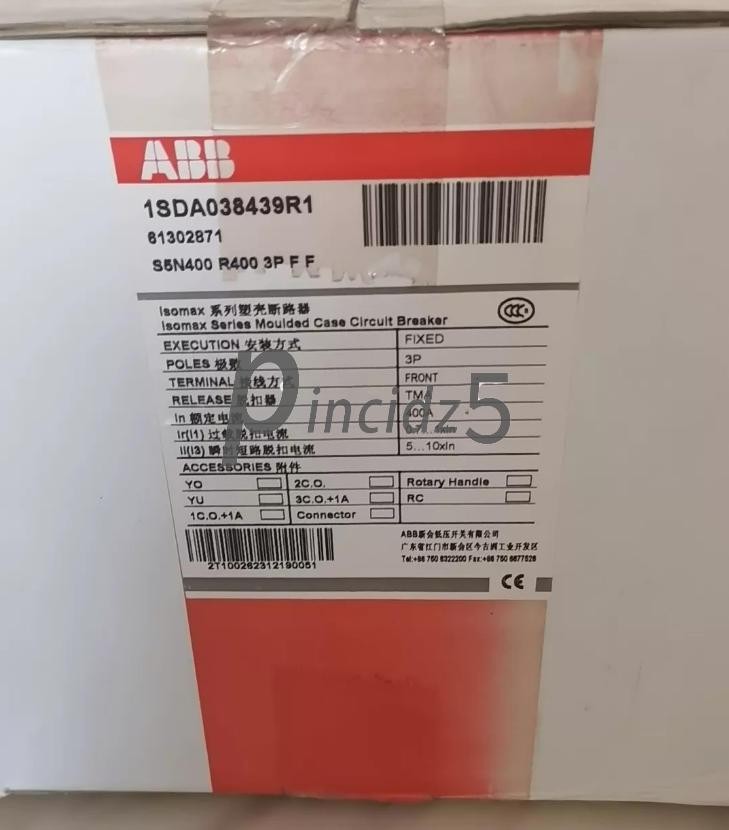 1PCS For S5N400 R400 3P F F NEW ABB circuit breaker 1SDA038439R1
