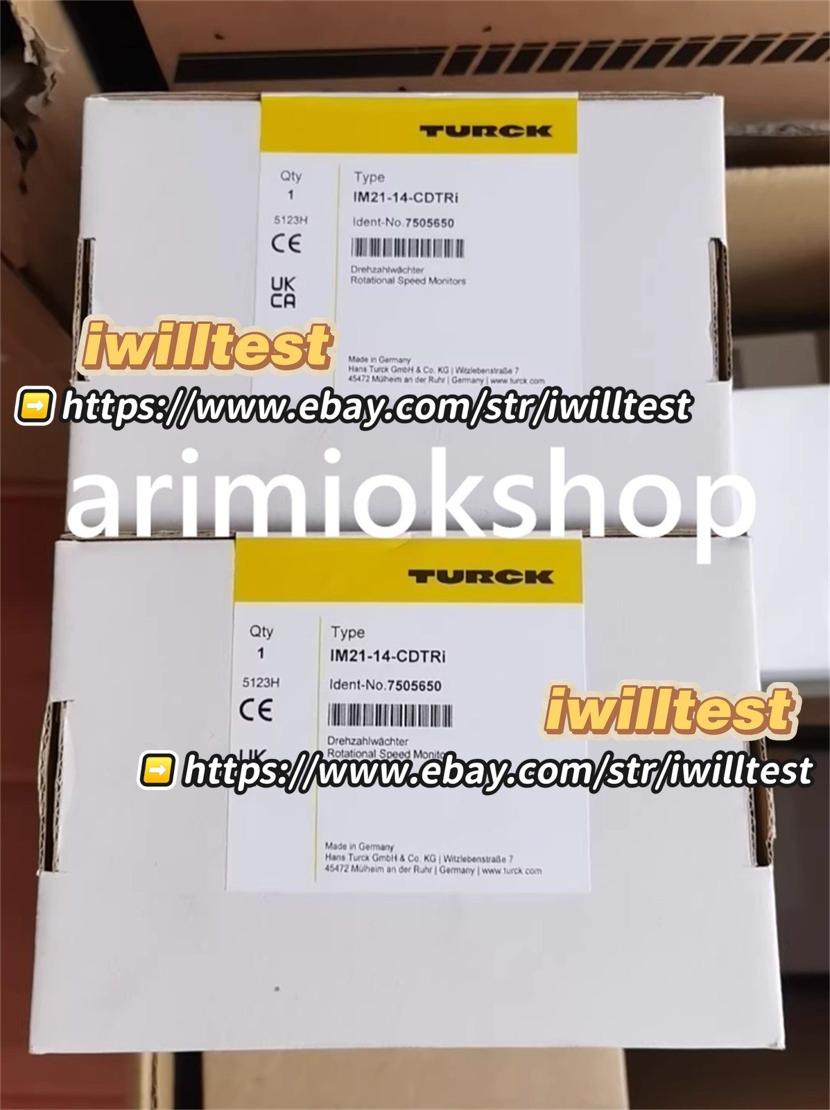 NEW TURCK IM21-14-CDTRI / 7505650 Rotation Speed Monitor