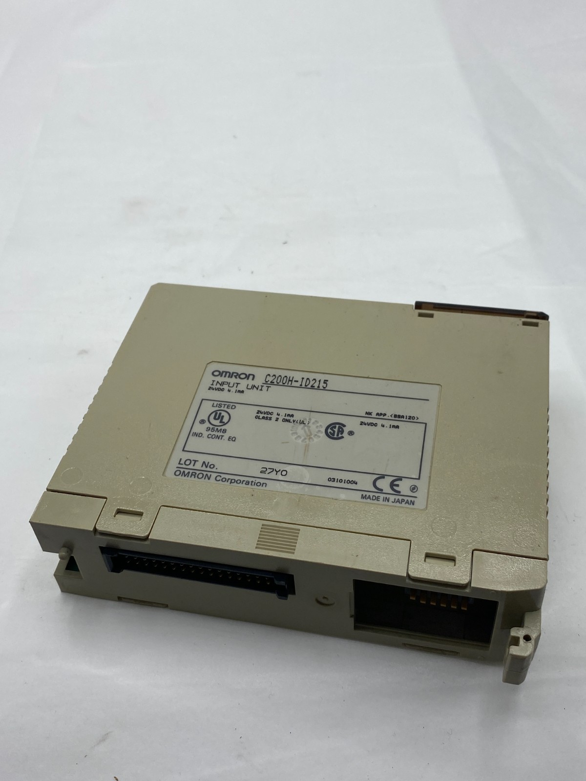 LOT OF 2 OMRON C200H-ID215 INPUT UNIT MODULE 24VDC 4.1MA ID215 CH C200HID215