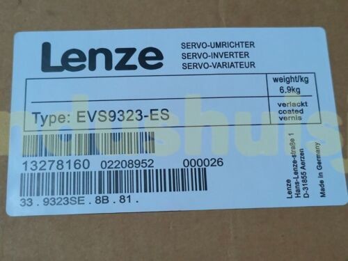 NEW LENZE EVS9323-ES SERVO-INVERTER EVS9323ES