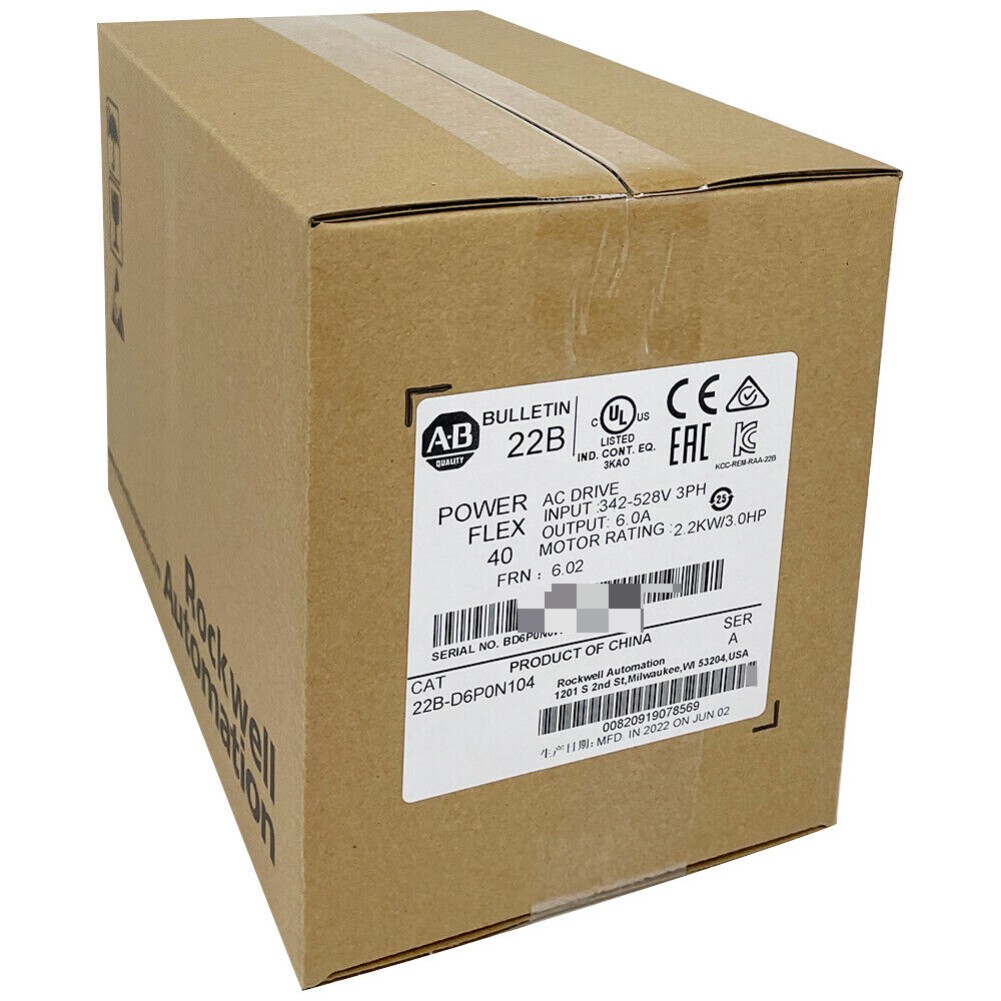 22B-D6P0N104 AB PowerFlex 40- 2.2 KW (3 HP) AC Drive Fast Shipping 22BD6P0N104GQ