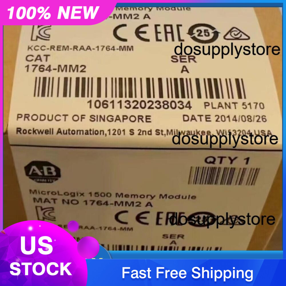 Allen-Bradley 1764-MM2 MicroLogix 1500 16 KB Memory 1764MM2 NEW US Free Tax