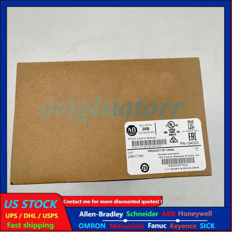 25B-CTM1 PowerFlex 525 Control Module New AB Factory Original Sealed Box 25BCTM1