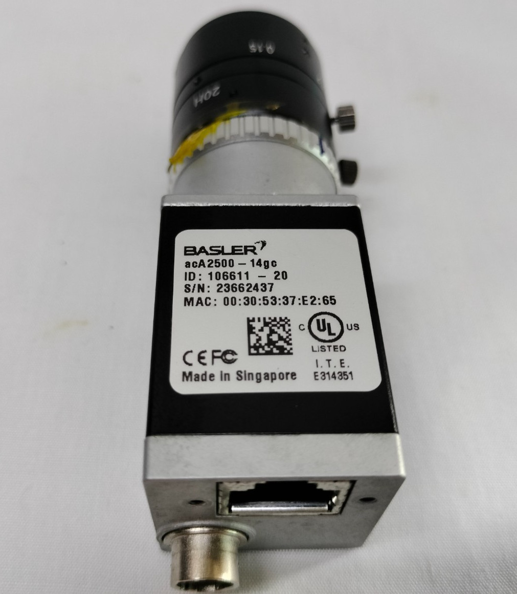 Basler acA2500-14gc acA250014gc Industrial Camera w/ 25mm 1:1.4 Lens