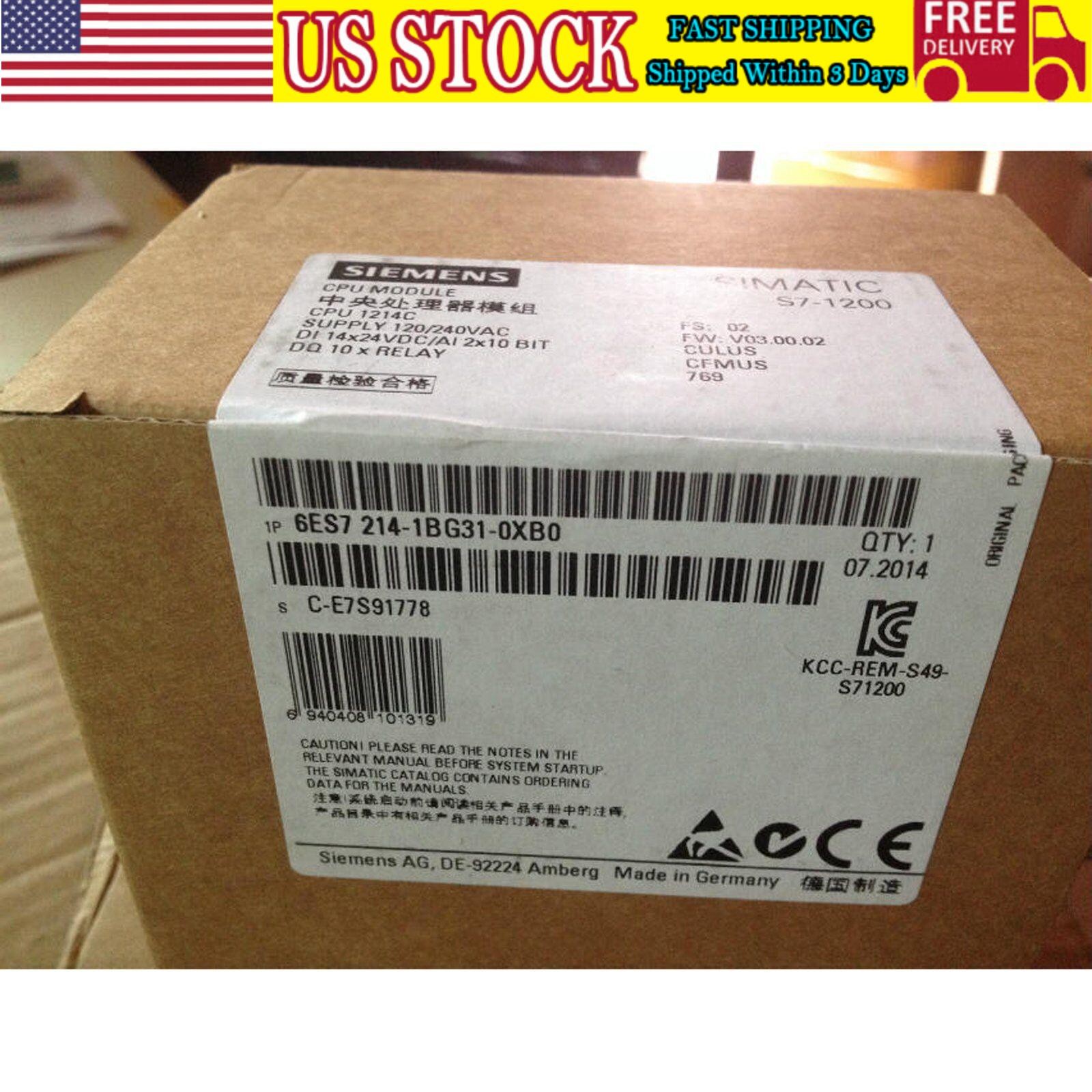 New Siemens SIPLUS S7-1200 CPU 1214c 6ES7214-1BG31-0XB0 6ES72141BG310XB0