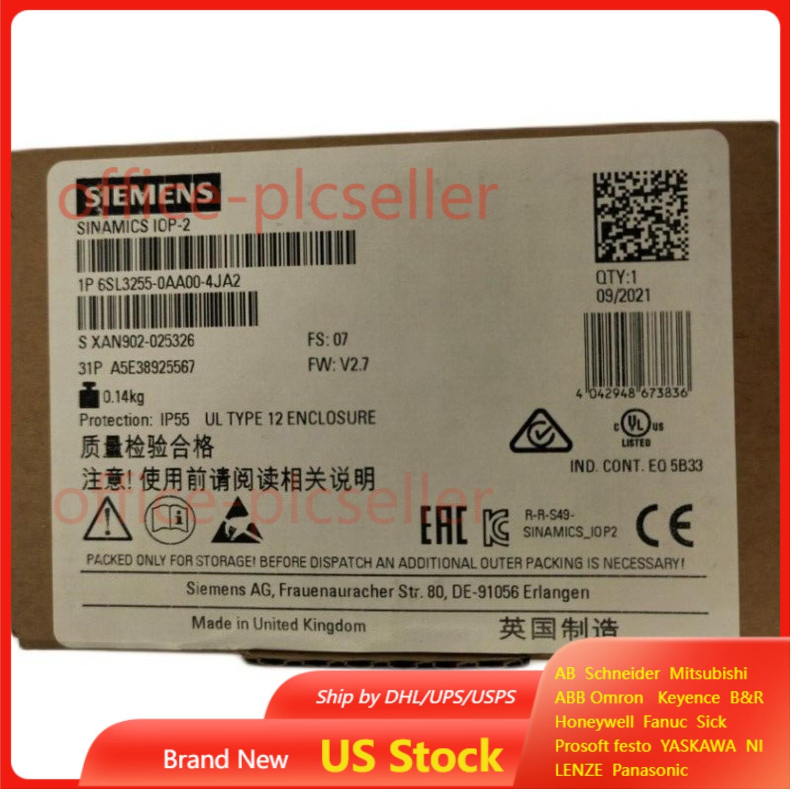 New Siemens 6SL3255-0AA00-4JA2 6SL32550AA004JA2 G Intelligent Operator Panel
