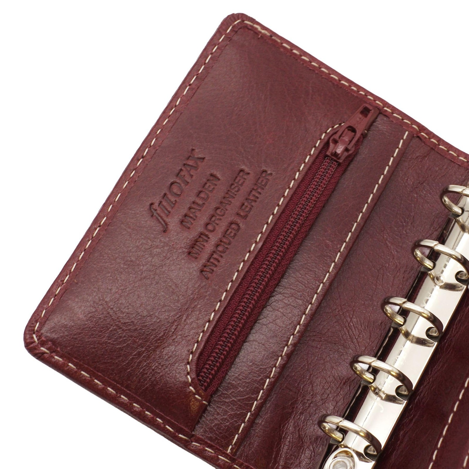 Filofax Malden 021734 Personal Organizer Mini Burgundy Leather Japan Authentic
