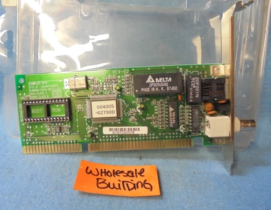 SMC ISA NETWORK CARD 8EAISA01.0D2, KA2APC260P0 REV-D2